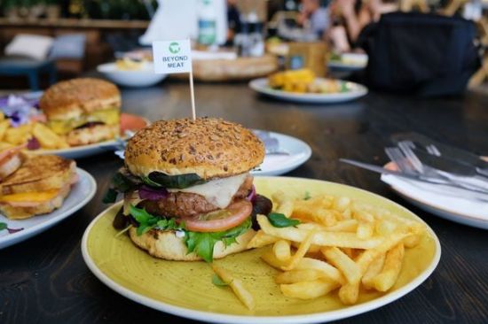 PLANT BASED CRISPY CHICKEN BURGER each