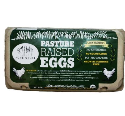 PURE VELDT SOY FREE EGGS 18`s