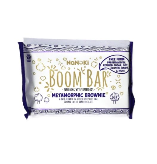 NANUKI BOOM BAR METAMORPHIC BROWNIE 60g