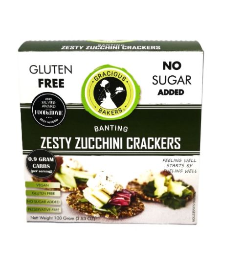 GB ZUCCHINI SEED CRACKERS 80g