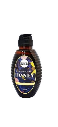 INTO THE WILD RAW UNFILTERED HONEY SQUEEZE 500g