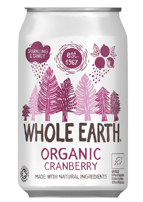 WHOLE EARTH ORGANIC CRANBERRY DRINK 330ml