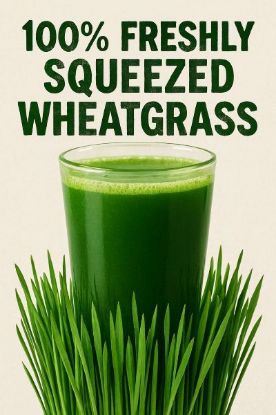 100% FRESHLY SQUEEZED WHEAT-GRASS
