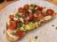CREAM CHEESE AVOCADO AND FRIED CHERRY TOAMATO