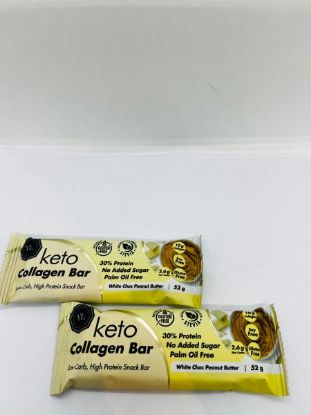 YL WHITE CHOC P/BUTTER KETO COLLAGEN BAR 52g